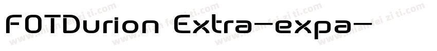 FOTDurion Extra-expa字体转换
